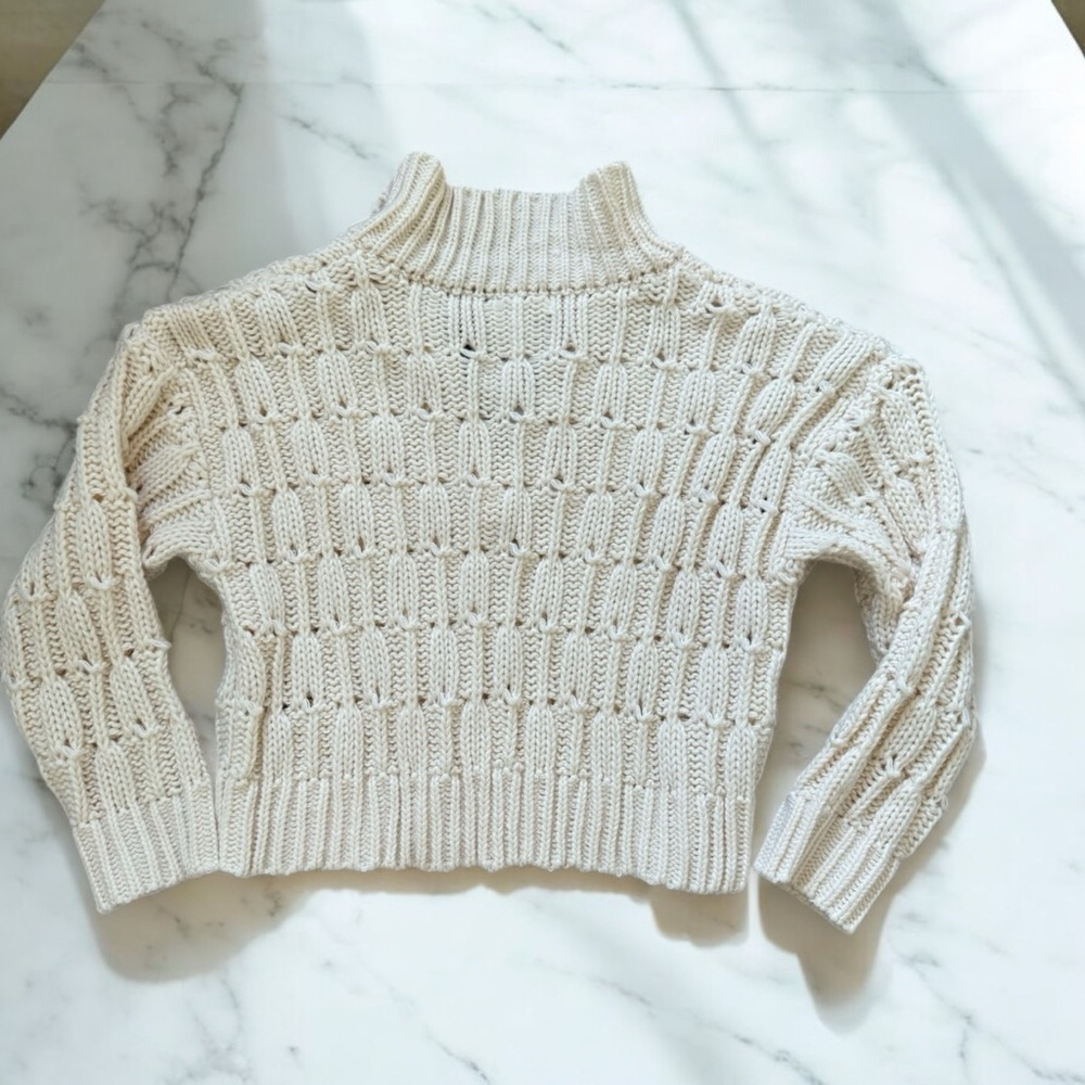 Cream Cable Knit Sweater - Picture 6 of 6